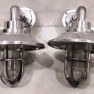 New Nautical Solid Aluminum Marine Ship Small Swan Neck Alleyway Light With Shade 2 Pieces