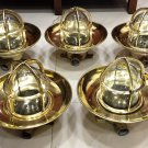 Authentic Nautical Old Ship Wiska Ceiling/Wall Mounted Light With Shade 5 Pieces