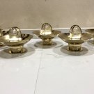 Authentic Nautical Antique Original Ceiling Mounted Bulkhead Lamp with Shade Cap 5 Pieces