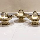 Authentic Nautical Antique Original Ceiling Mounted Bulkhead Lamp with Shade Cap 3 Pieces