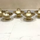 Authentic Nautical Antique Original Ceiling Mounted Bulkhead Lamp With Shade Cap 7 Pieces