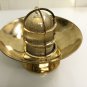 Authentic Nautical Antique Original Ceiling Mounted Bulkhead Lamp With Shade Cap 7 Pieces