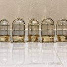 Original Reclaimed Nautical Antique Old Ship Brass Ceiling Wall Mounted Bulkhead Light 5 Pieces