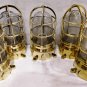 New Marine Brass Solid Nautical Ship Mount Bulkhead Passageway Light 5 Pieces