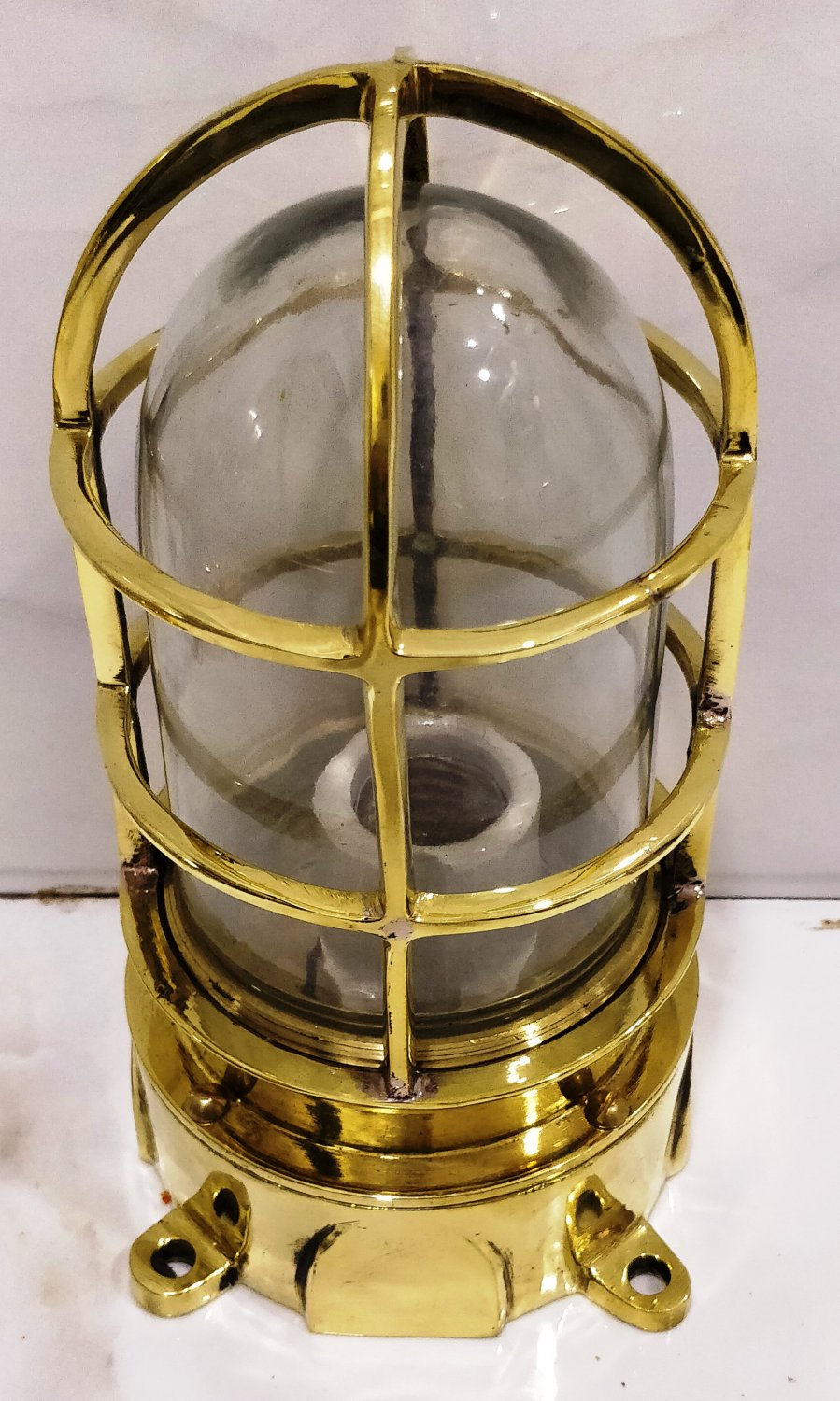 New Marine Brass Solid Nautical Ship Mount Bulkhead Passageway Light 1 Pieces