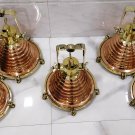 Nautical Antique Replica Ceiling Pendant Medium Cargo Wiska Light 7 Pieces