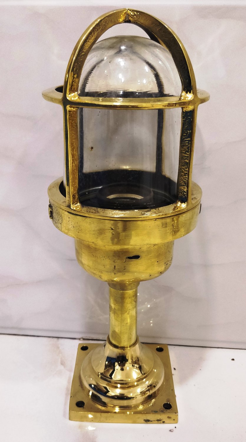 Authentic Nautical Antique Old Wiska Ship Brass Original Wall Mount Marine Light 1 Pieces