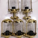 Nautical Marine New Vintage Style Ship Solid Brass Hanging Cargo Pendant Light 5 Pieces