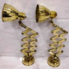 Vintage Style Industrial Swing Arm Scissor Desk Lamp Wall Stretchable Light 2 Pieces