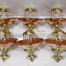 Nautical Vintage Style Hanging Cargo Bulkhead Brass & Copper Shade New light 10 Pieces