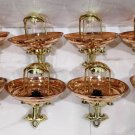 Nautical Vintage Style Hanging Cargo Bulkhead Brass & Copper Shade New light 8 Pieces