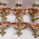 Nautical Vintage Style Hanging Cargo Bulkhead Brass & Copper Shade New light 6 Pieces