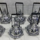 Vintage Style Nautical New Marine Aluminum Ship Hanging Cargo Spot Light In Nice Condition 9 Pieces