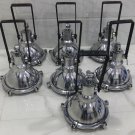 Vintage Style Nautical New Marine Aluminum Ship Hanging Cargo Spot Light In Nice Condition 7 Pieces