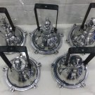 Vintage Style Nautical New Marine Aluminum Ship Hanging Cargo Spot Light In Nice Condition 5 Pieces
