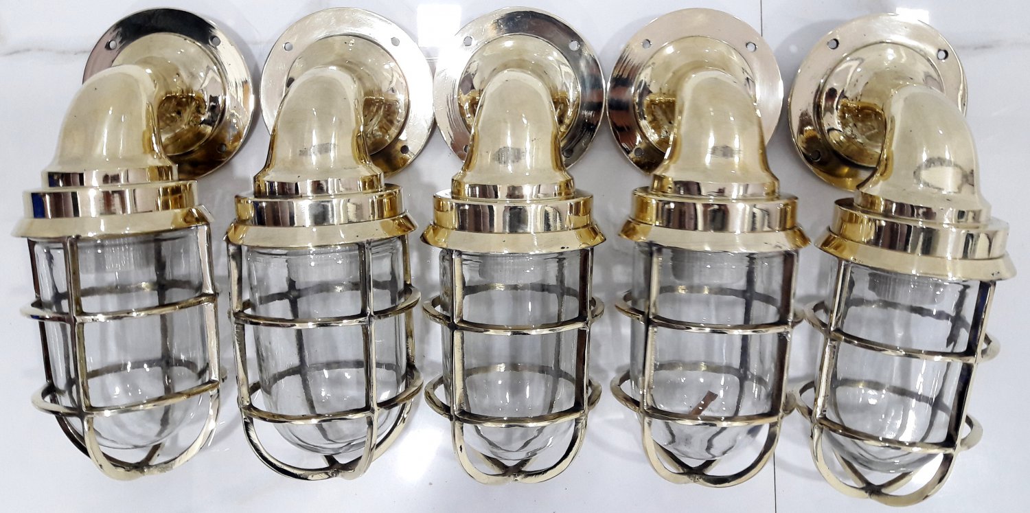 Marine Ship Nautical New Solid Wall Swan Neck Wall Sconce Light 5 Pieces