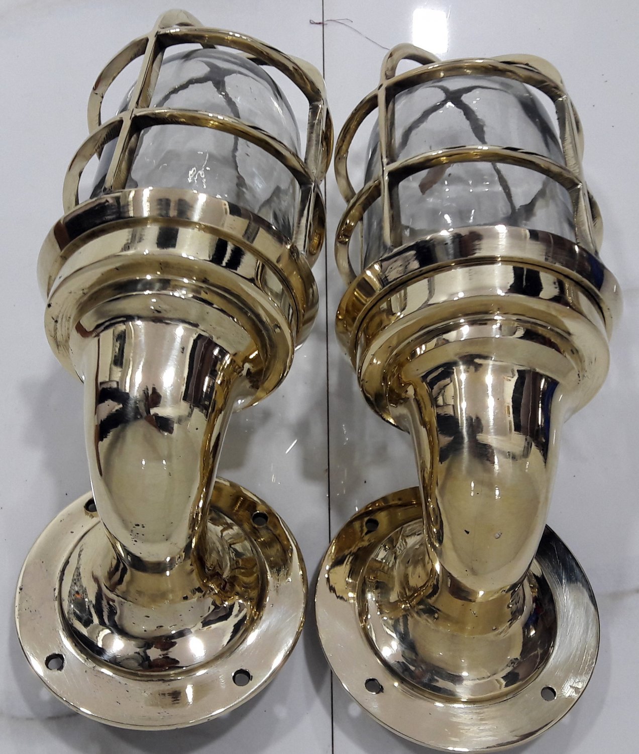 Marine Ship Nautical New Solid Wall Swan Neck Wall Sconce Light 2 Pieces