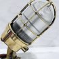 Industrial Reclaimed Old Brass Nautical Passageway Sconce Light 3 Pieces