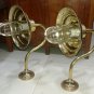 Nautical Bulkhead New Wall Brass Passageway Ship Light with Brass Shade Cap 3 Pieces