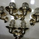 Nautical Bulkhead New Brass Wall Passageway Ship Light With Shade 5 Pieces