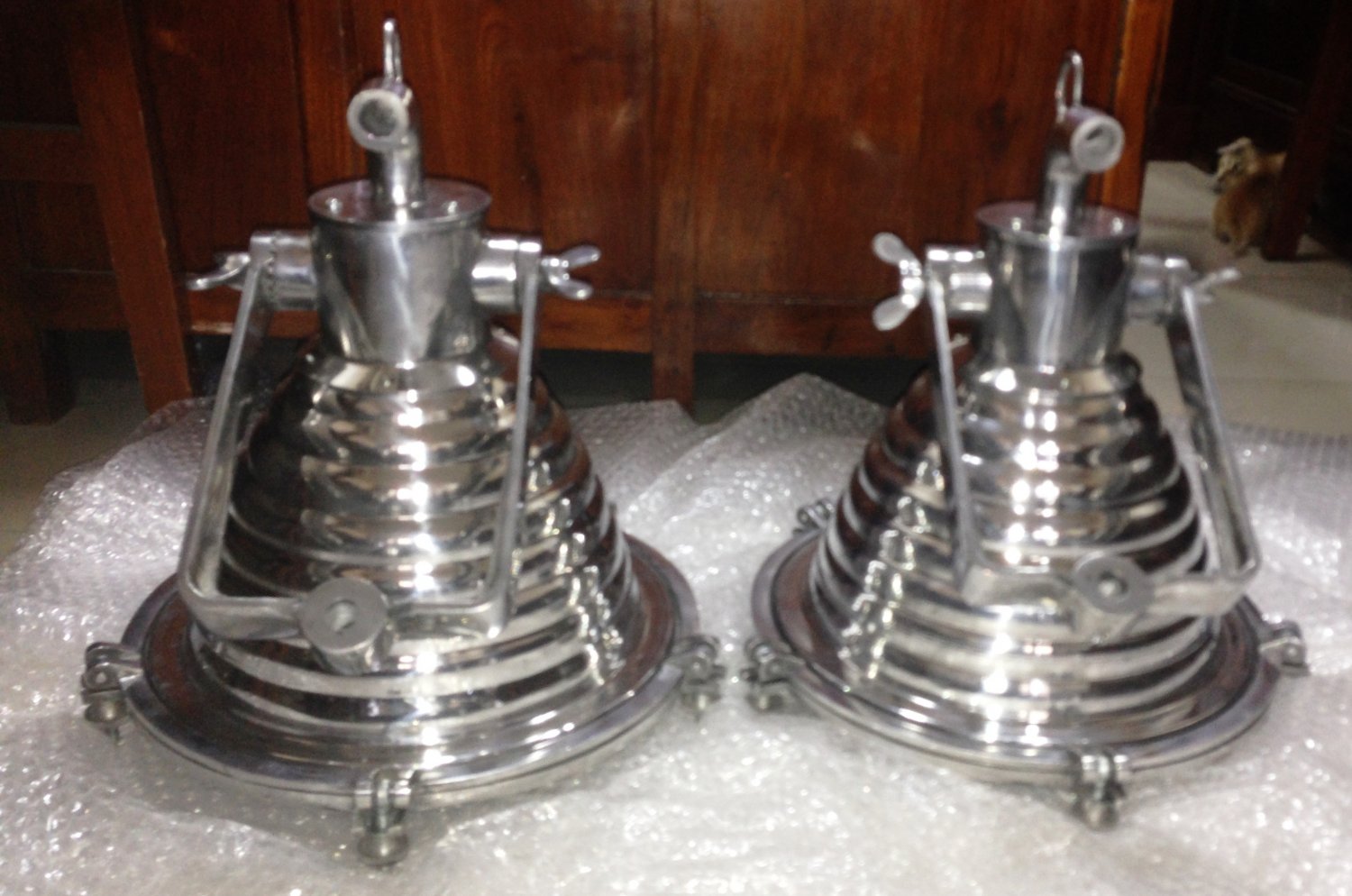 Easter Nautical Decor Light New Wiska Aluminum Fluted Cargo Pendant Light &acirc;�� Medium 2 Pieces