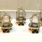 Marine Cargo Ships Old Wall/Ceiling Mounted Bulkhead Light 5 Pieces