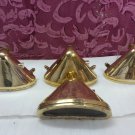 Maritime Exterior Antique Indoor/ Outdoor/ Garage Wall Brass Triangle Light 4 Pieces