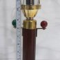 Industrial Modern Nautical Ship Bulkhead Solid Brass Mount Light with Wooden Base Stand 1 Piece