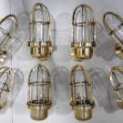 Nautical Ship Marine New Solid Brass Passageway Wall Swan Bulkhead Light 8 Pieces