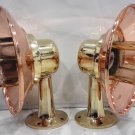 Nautical Bulkhead New Small Brass Passageway Ship Bulkhead Light & Copper Shade 2 Pieces