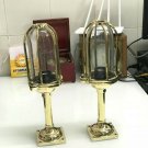 Nautical Marine Ship New Modern Solid mount Brass Bulkhead 2 Pieces