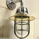 Nautical Maritime Solid Aluminium Swan Ship Decorative Passageway Wall Light with Brass Shade