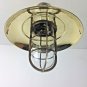 Vintage Antique Nautical Ship Brass Long Pendant Hanging Light With Brass Shade