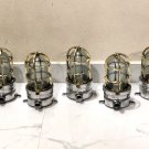 New Nautical Marine Solid Brass Cage & Aluminum Passageway Ceiling Light 7 Pieces