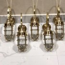 Nautical Arched Swan Neck Exterior Antique Galvanized Wall Decoration Light 7 Pieces