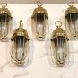 Nautical Marine Solid Brass Passageway Bulkhead Pendant Ship Light 5 Pieces