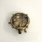 Nautical Marine Small Solid Brass Ship Bulkhead Wall Deck Light - Antique Polish 1 Piece