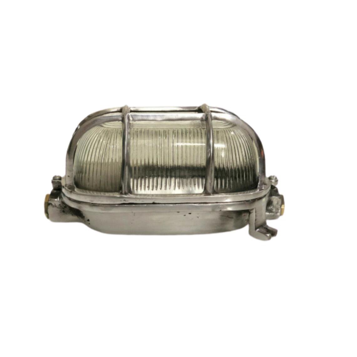 Easter Marine Ceiling/Wall Mounted New Aluminum Bulkhead Oval Cover Light 1 Piece