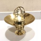 Nautical Marine Solid Brass Mount Ship Bulkhead Passageway Ceiling Light With Brass Shade 1 Piece