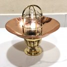 Nautical Antique Marine Solid Brass Mount Ship Bulkhead Passageway Ceiling Light With Copper 1 Piece