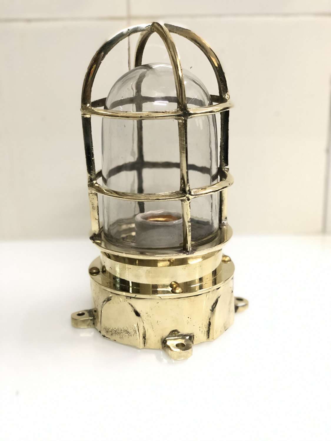 Nautical New Marine Brass Solid Ship Mount Bulkhead Passageway Light