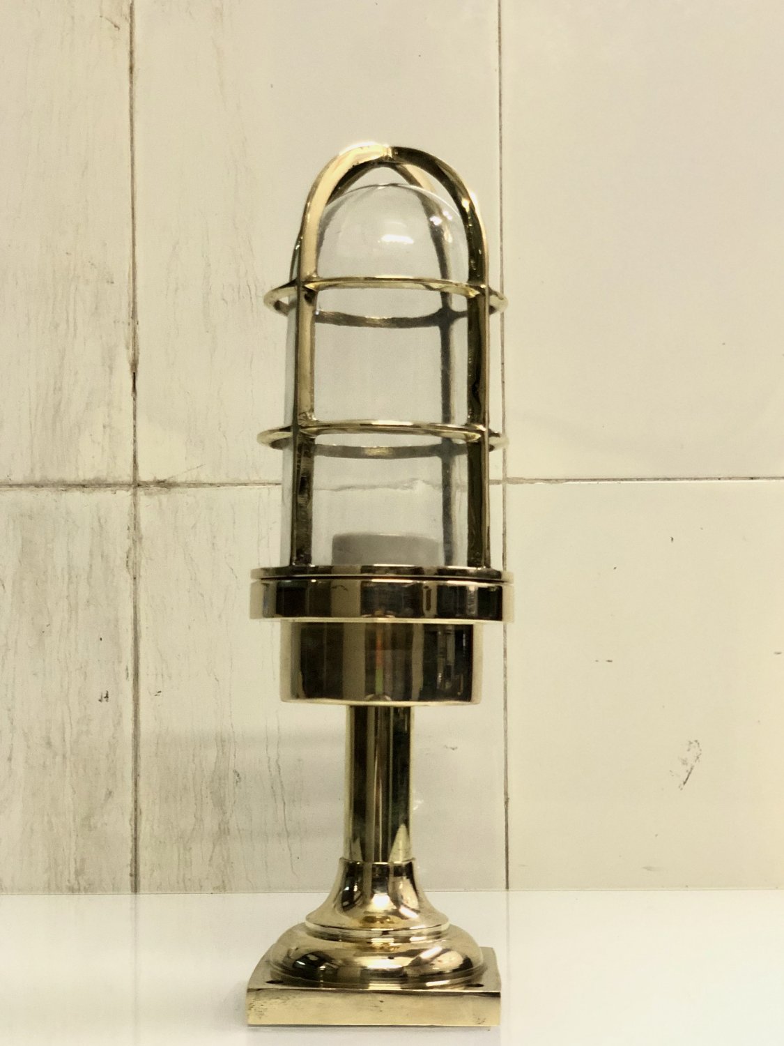 Heritage Nautical Marine Ship New Solid Mount Passageway Brass Bulkhead Light