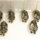 New Brass Original Ship Nautical Antique Wall Marine Passageway Oval Light 6 Pieces