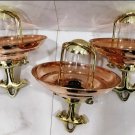 Nautical Vintage Style Hanging Cargo Bulkhead Brass & Copper Shade New light 3 Pieces