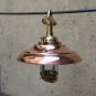 Nautical Vintage Style Hanging Cargo Bulkhead Brass & Copper Shade New light 2 Pieces