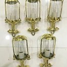 Nautical Marine New Vintage Style Ship Solid Brass Hanging Cargo Pendant Light 5 Pieces