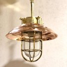 New Nautical Marine Brass Hanging Cargo Ship Pendant Light With Copper Shade