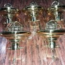 Nautical Ship Marine New Solid Brass Hanging Cargo Pendant Light with Shade 5 Pieces