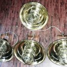 Nautical Ship Marine New Solid Brass Hanging Cargo Pendant Light with Shade 4 Pieces
