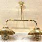 Nautical Retro Ship Marine New Solid Brass Hanging Cargo Pendant Twin Light 1 Pieces